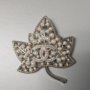 Chanel Leaf Brooch